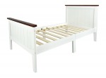 Moderne Lit d'Enfant Toddler Paris Walnut 140/70
