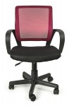 Chaise de bureau pour enfants IVO rouge pivotant idéale pour le travail et le repos