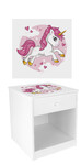 Table de chevet pour la chambre d'enfant Lovely Licorne  