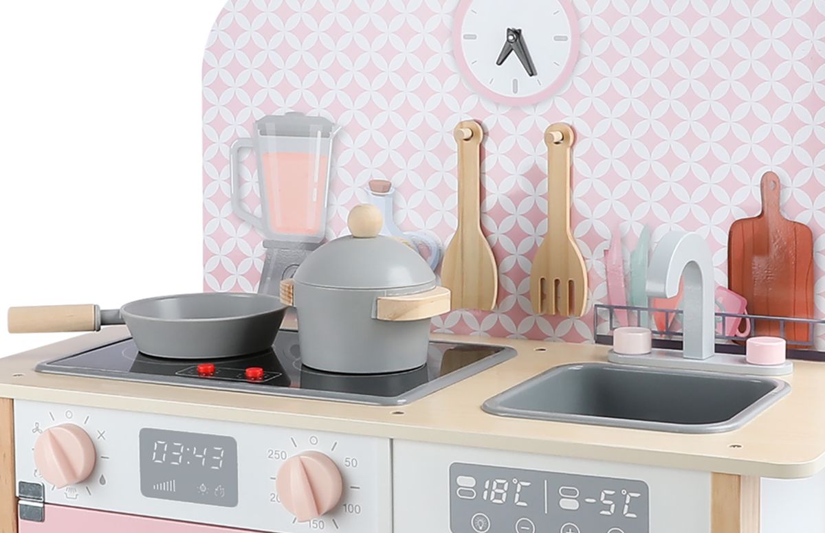 New Classic Toys Cuisine enfant Modern, plaque de cuisson bois